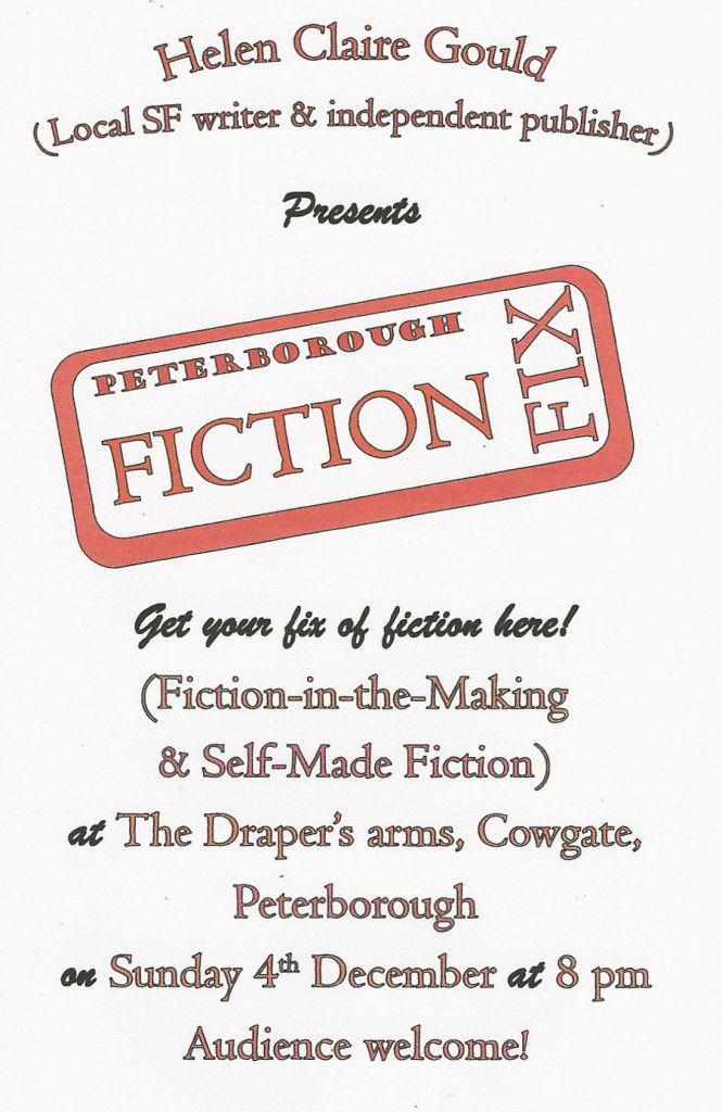 December poster for Fiction Fix