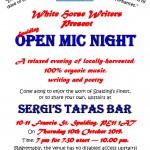 Poster for Spalding Open Mic Night 4