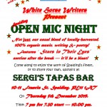 Spalding Christmas Open Mic Night Poster