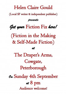 Poster for Fiction Fix 1st meeting