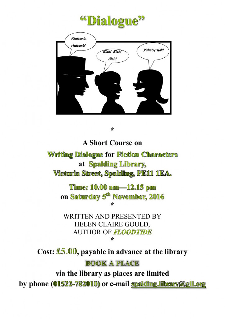 "Dialogue" poster for Spalding Library